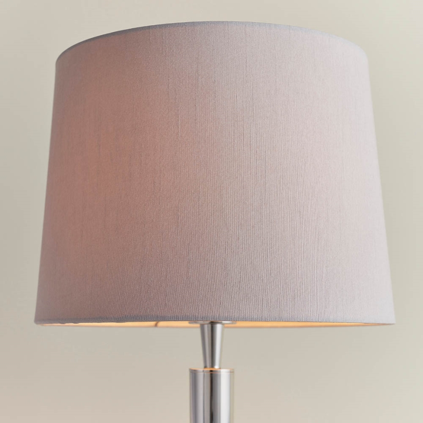 Endon 72175 - Stona lampa sa USB portom SYON 1xE14/40W/230V sjajni hrom/bež
