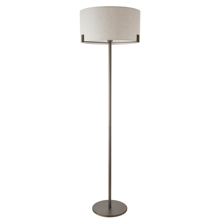 Endon 72634 - Podna lampa HAYFIELD 1xE27/40W/230V braon/siva