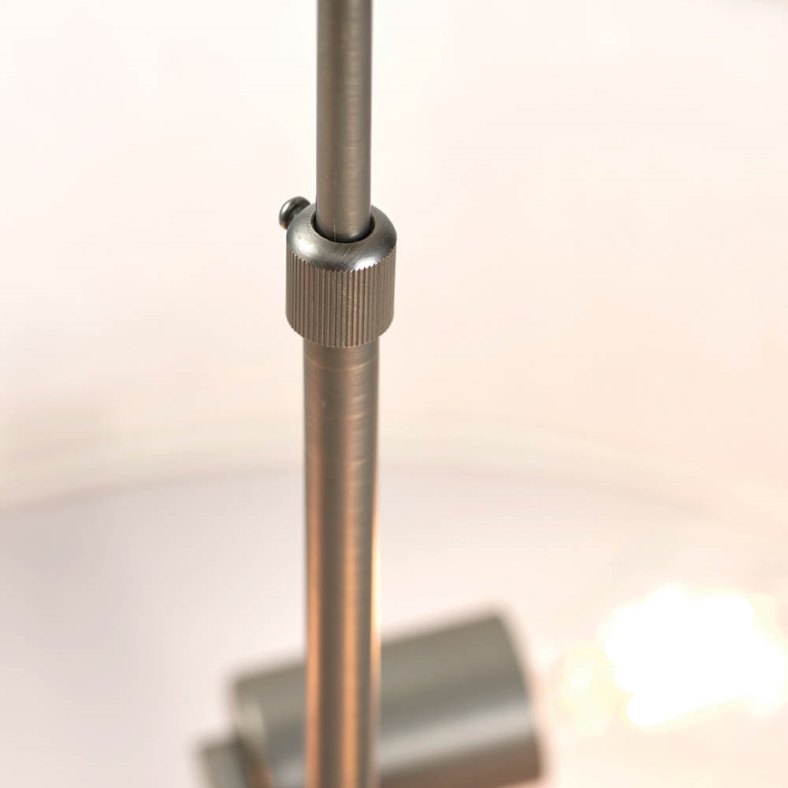 Endon 72635 - Luster na šipci HAYFIELD 3xE27/40W/230V mat hrom/siva