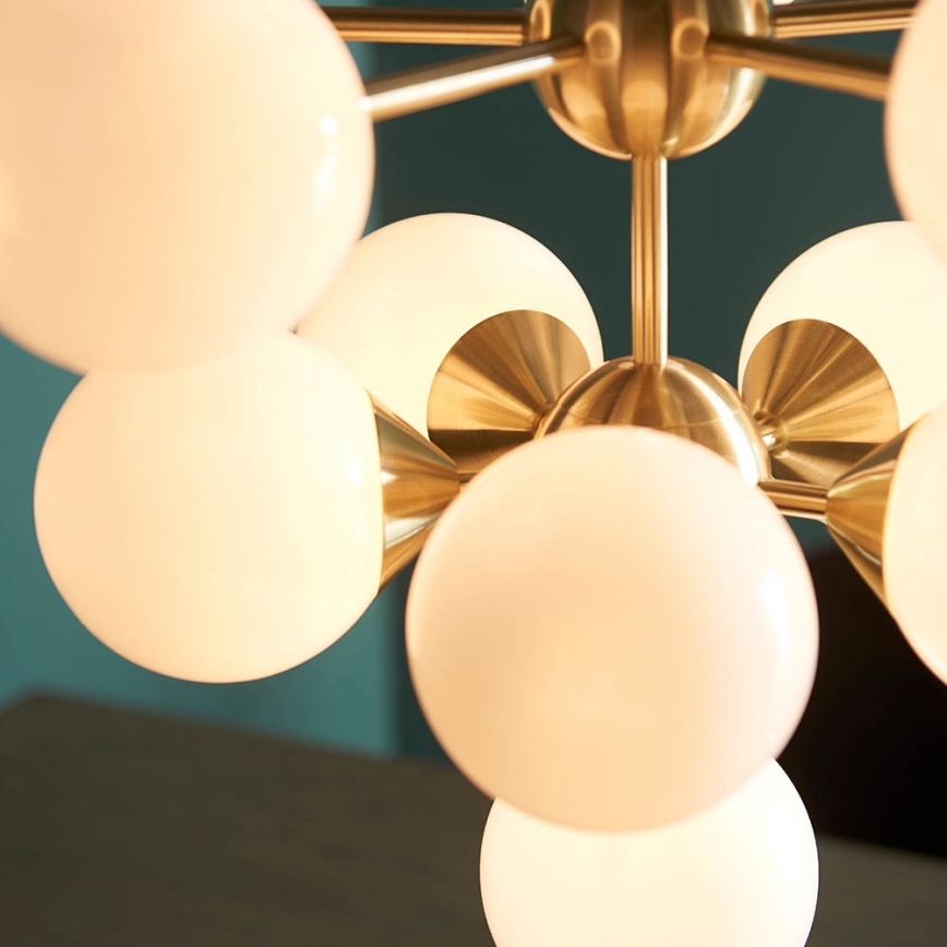 Endon 76500 - Luster na sajli OSCAR 11xG9/18W/230V mesing