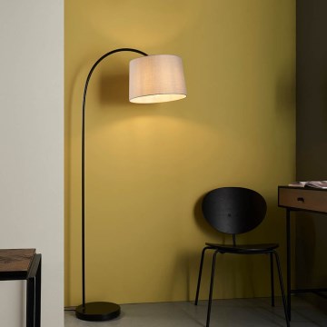 Endon 78163 - Podna lampa CARLSON 1xE27/60W/230V siva/crna