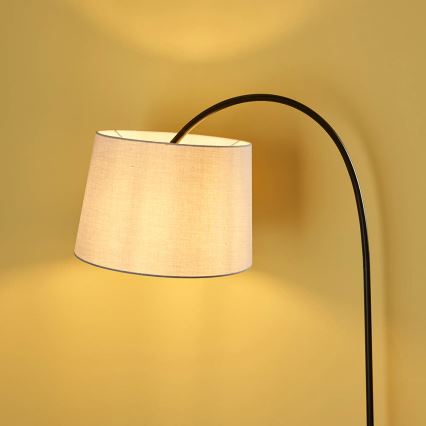 Endon 78163 - Podna lampa CARLSON 1xE27/60W/230V siva/crna