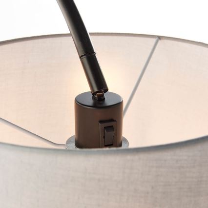Endon 78163 - Podna lampa CARLSON 1xE27/60W/230V siva/crna