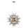 Endon 81583 - Luster na sajli JOULES 9xE14/7W/230V sjajni hrom/zadimljeno staklo