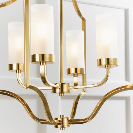 Endon 81914 - Luster na lancu EDREA 4xE14/6W/230V mesing