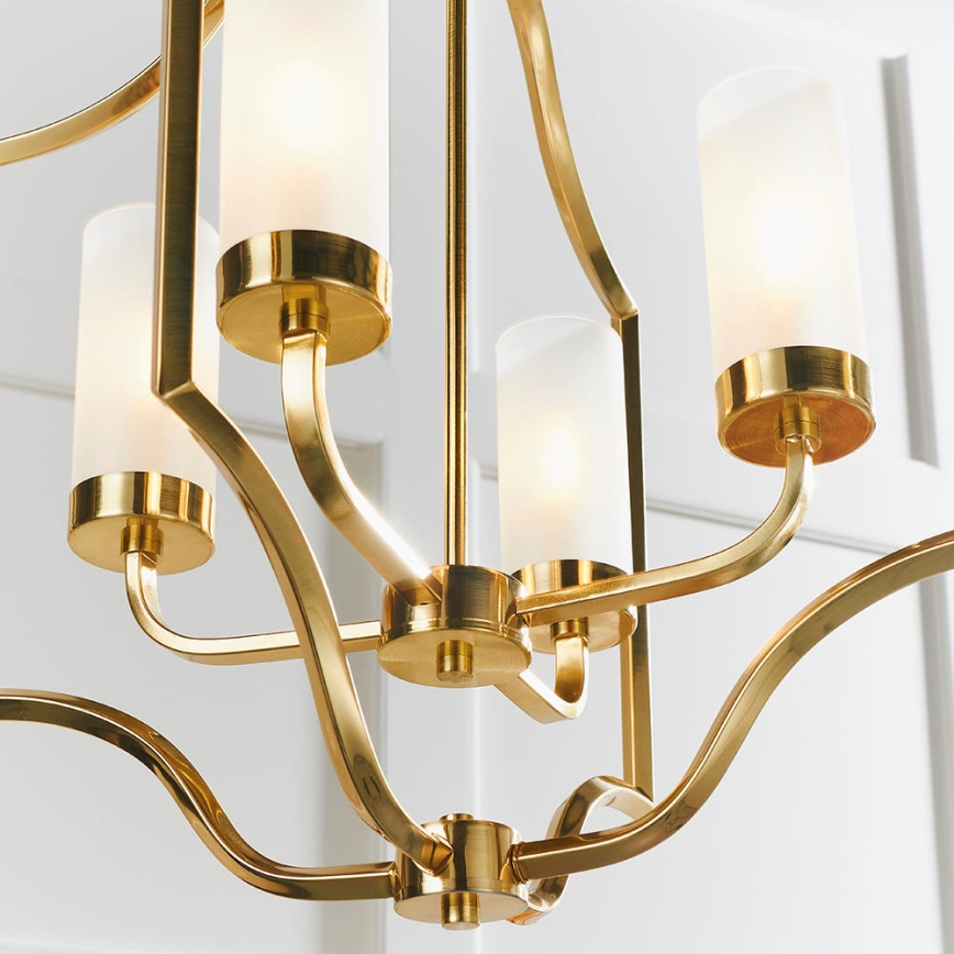 Endon 81914 - Luster na lancu EDREA 4xE14/6W/230V mesing