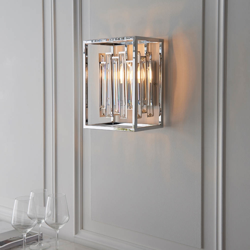 Endon 81932 - Zidna svetiljka ACADIA 1xE14/40W/230V sjajni hrom