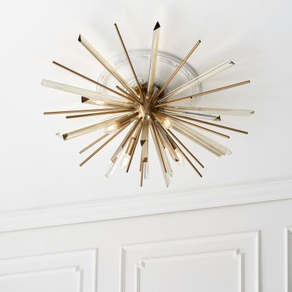 Endon 81937 - Plafonska lampa 4xE14/40W/230V, prečnik 80 cm, zlatna