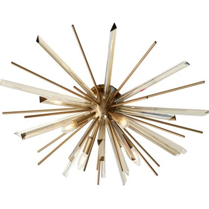 Endon 81937 - Plafonska lampa 4xE14/40W/230V, prečnik 80 cm, zlatna