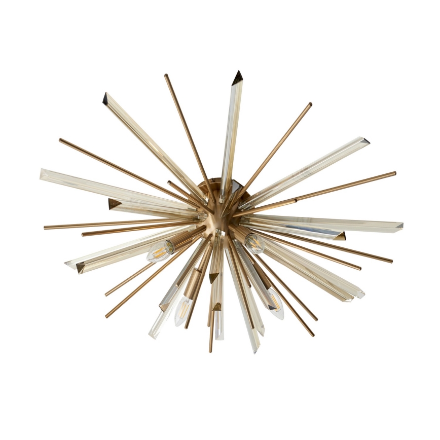 Endon 81937 - Plafonska lampa 4xE14/40W/230V, prečnik 80 cm, zlatna