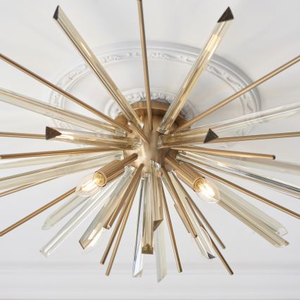 Endon 81937 - Plafonska lampa 4xE14/40W/230V, prečnik 80 cm, zlatna