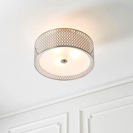 Endon 81966 - Plafonski luster CORDERO 3xE27/10W/230V matni hrom