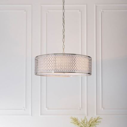 Endon 81969 - Luster na lancu CORDERO 3xE27/10W/230V mat hrom
