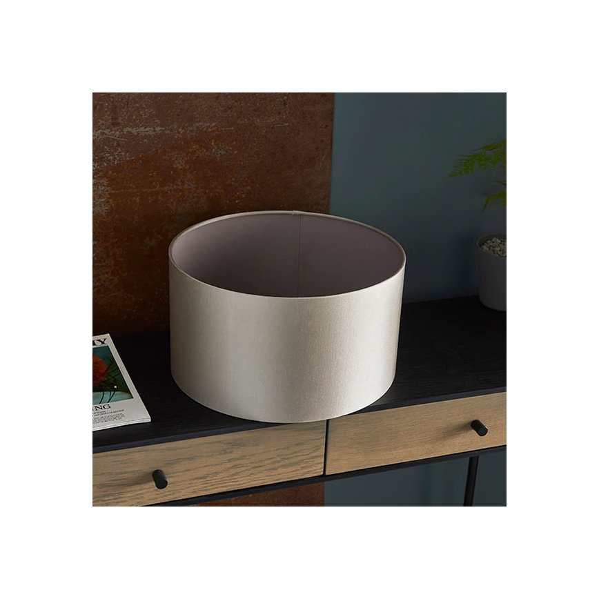 Endon 90024 - Zamenski abažur za stonu lampu E27, prečnik 38 cm, siva