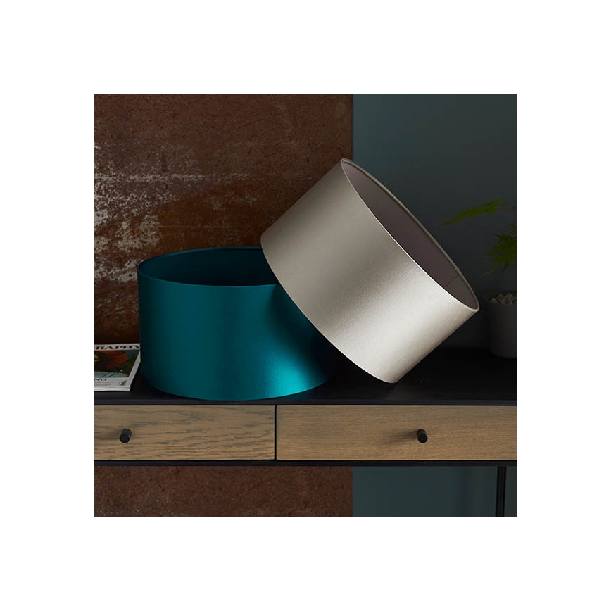 Endon 90024 - Zamenski abažur za stonu lampu E27, prečnik 38 cm, siva