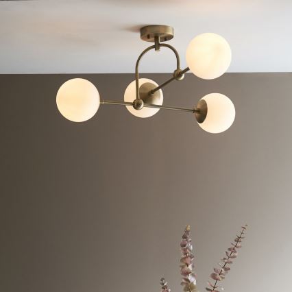 Endon 90843 - Plafonski luster ONTARIO 4xE14/7W/230V mesing