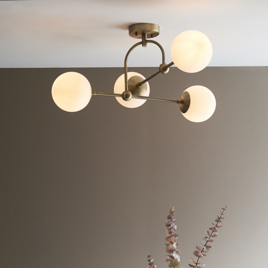 Endon 90843 - Plafonski luster ONTARIO 4xE14/7W/230V mesing