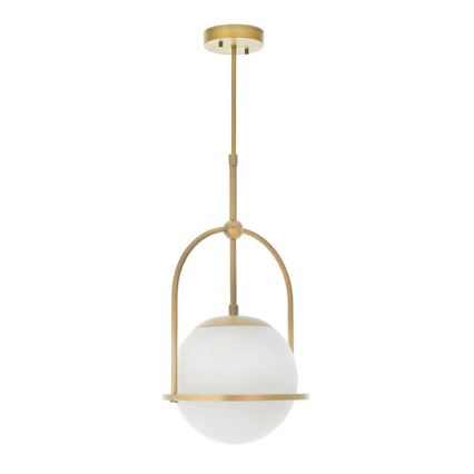 Endon 90844 - Luster na šipci ONTARIO 1xE27/10W/230V mesing