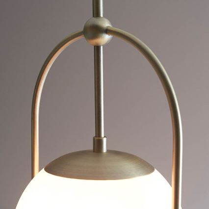 Endon 90844 - Luster na šipci ONTARIO 1xE27/10W/230V mesing
