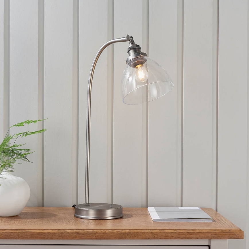 Endon 91740 - Stona lampa HANSEN 1xE14/40W/230V mat hrom