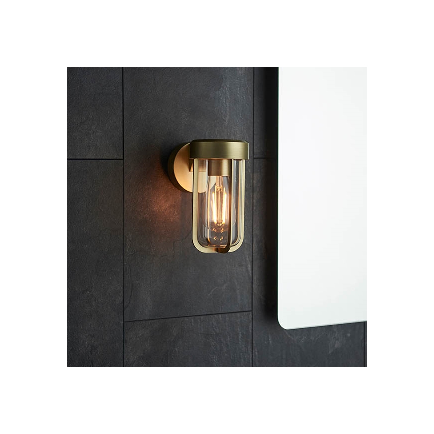 Endon 92855 - Kupatilsko zidno svetlo 1xE27/6W/230V IP44 mesing