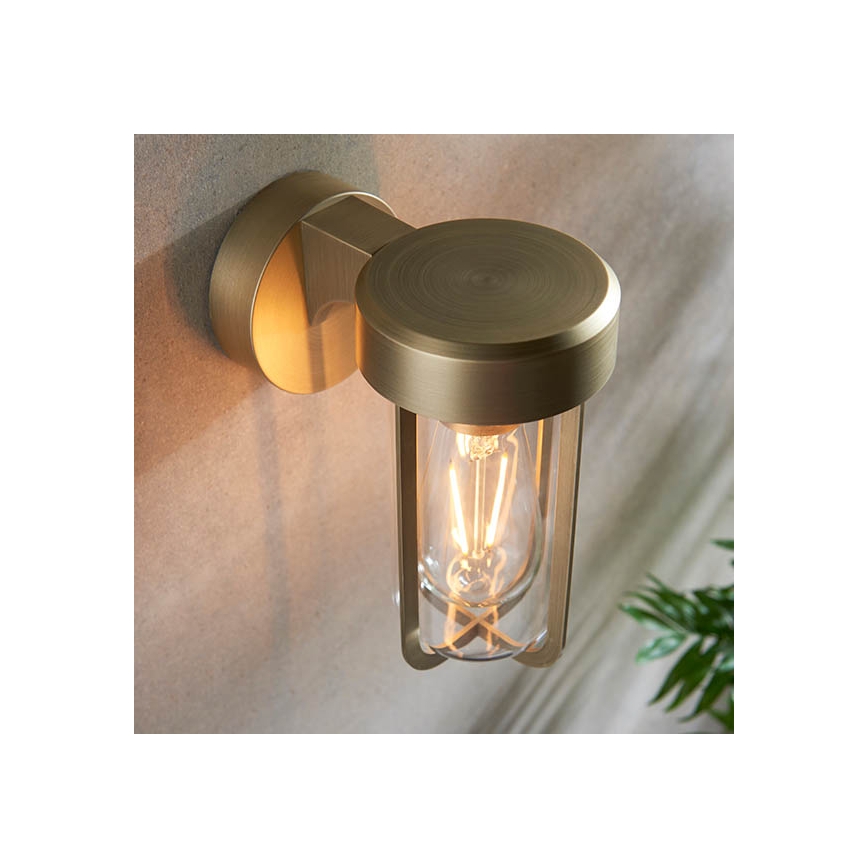 Endon 92855 - Kupatilsko zidno svetlo 1xE27/6W/230V IP44 mesing