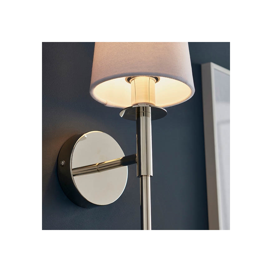 Endon 92949 - Zidna lampa 1xE14/6W/230V bela/sjajni hrom