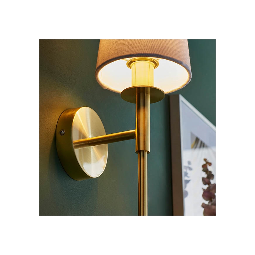 Endon 92955 - Zidna lampa 1xE14/6W/230V bela/zlatna