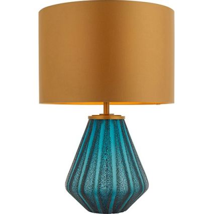 Endon 93059 - Stona lampa ALYSSIA 1xE27/10W/230V zlatna/plava