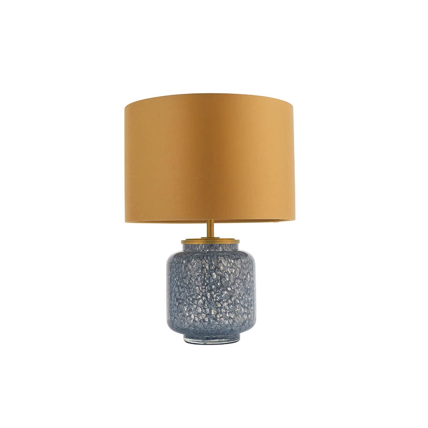 Endon 93067 - Stona lampa ZINNIA 1xE27/10W/230V plava/zlatna