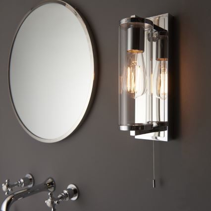 Endon 94074 - Kupatilsko zidno svetlo TAYLOR 1xE27/10W/230V IP44 sjajni hrom