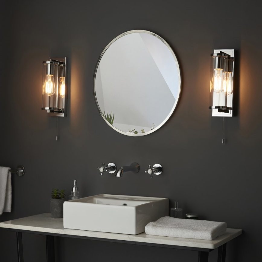 Endon 94074 - Kupatilsko zidno svetlo TAYLOR 1xE27/10W/230V IP44 sjajni hrom