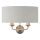 Endon 94403 - Zidna svetiljka HIGHCLERE 2xE14/40W/230V siva/mat hrom