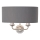 Endon 94406 - Zidna svetiljka HIGHCLERE 2xE14/40W/230V tamno siva/sjajni hrom