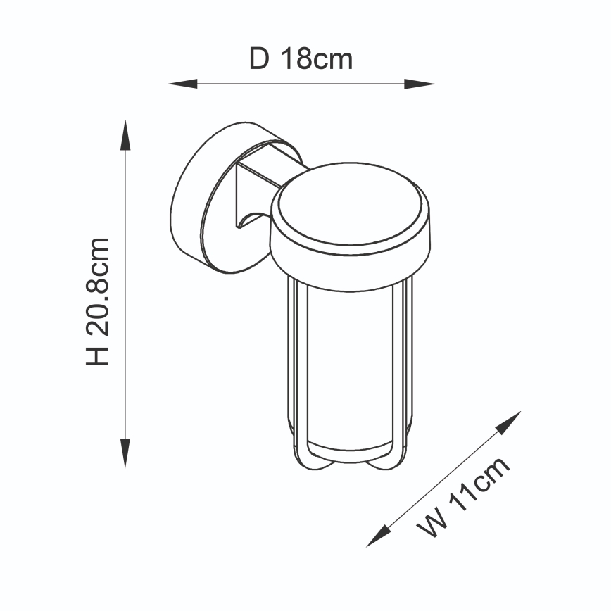 Endon 94990 - LED zidno svetlo za kupatilo LED/8W/230V IP44 2700K mat hrom