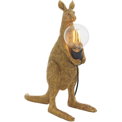 Endon 95075 - Stona lampa KANGAROO 1xE27/10W/230V zlatna