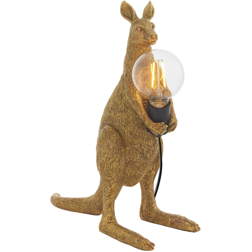 Endon 95075 - Stona lampa KANGAROO 1xE27/10W/230V zlatna
