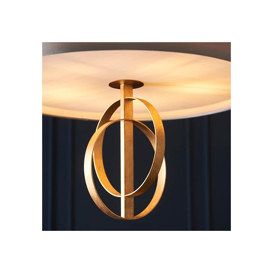 Endon 95211 - Luster na lancu 5xE27/10W/230V prečnik 70 cm siva/mesing
