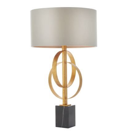 Endon 95213 - Stona lampa 1xE27/10W/230V siva/mesing/crna