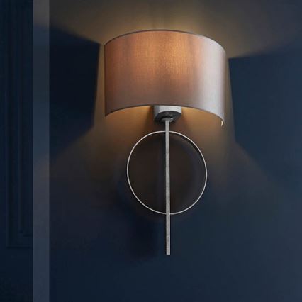 Endon 95214 - Zidna lampa 1xE27/10W/230V siva