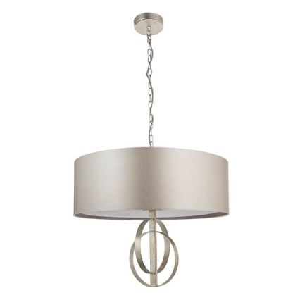Endon 95215 - Luster na lancu 5xE27/10W/230V prečnik 70 cm siv