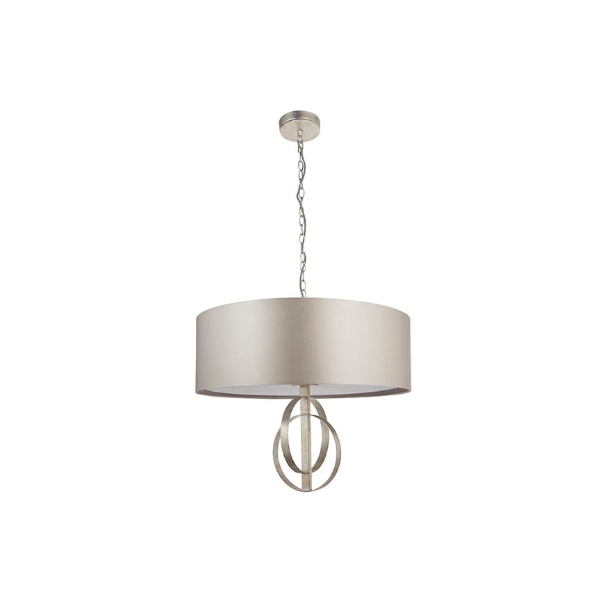 Endon 95215 - Luster na lancu 5xE27/10W/230V prečnik 70 cm siv