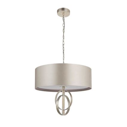 Endon 95216 - Luster na lancu 3xE27/10W/230V prečnik 60 cm siva
