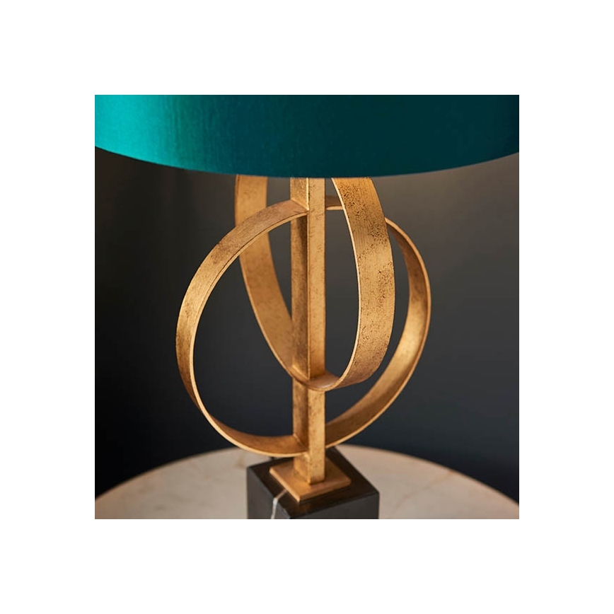 Endon 95221 - Stona lampa 1xE27/10W/230V plava/mesing/crna