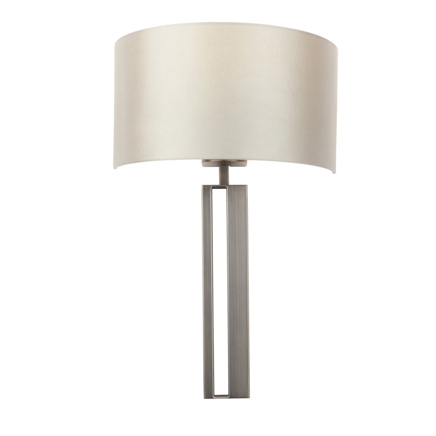 Endon 95449 - Zidna lampa 1xE27/10W/230V bež/mat hrom