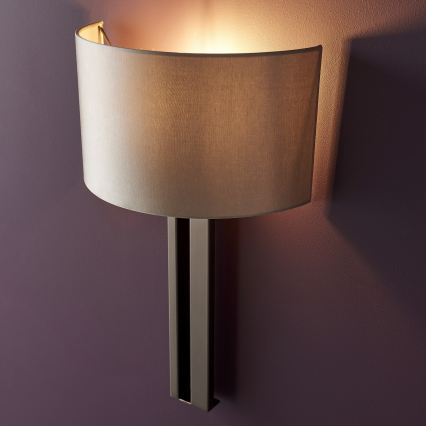 Endon 95449 - Zidna lampa 1xE27/10W/230V bež/mat hrom