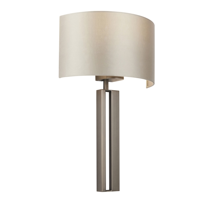 Endon 95449 - Zidna lampa 1xE27/10W/230V bež/mat hrom