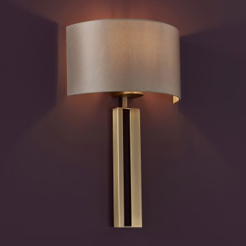 Endon 95452 - Zidna lampa 1xE27/10W/230V bež/zlatna