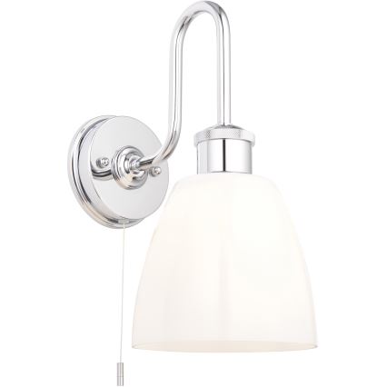 Endon 95506 - Zidna kupatilska svetiljka PIPER 1xE27/10W/230V IP44 sjajni hrom/bela
