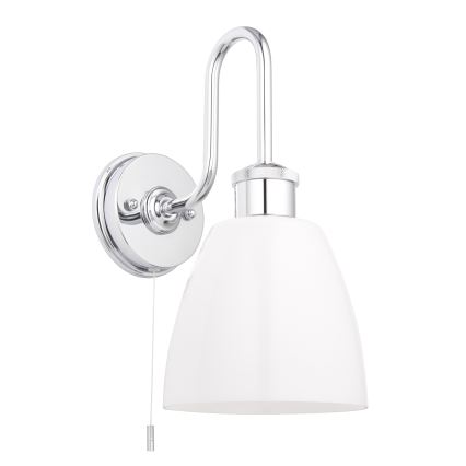 Endon 95506 - Zidna kupatilska svetiljka PIPER 1xE27/10W/230V IP44 sjajni hrom/bela